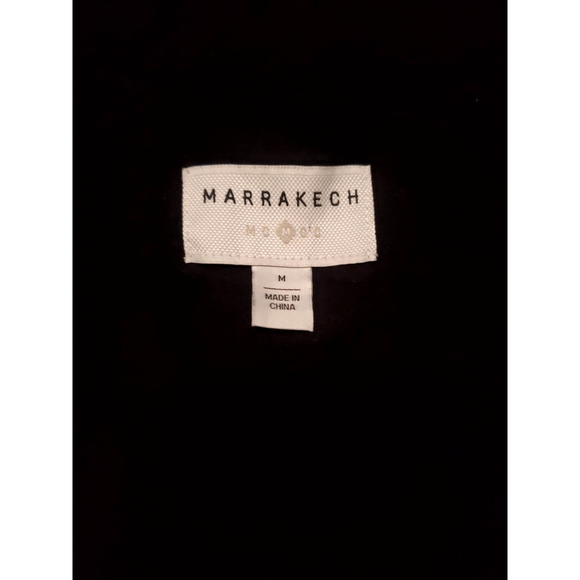 Anthropologie Marrakech Jacket Womens Quilted Moto Zip Size Medium Black - Picture 11 of 13